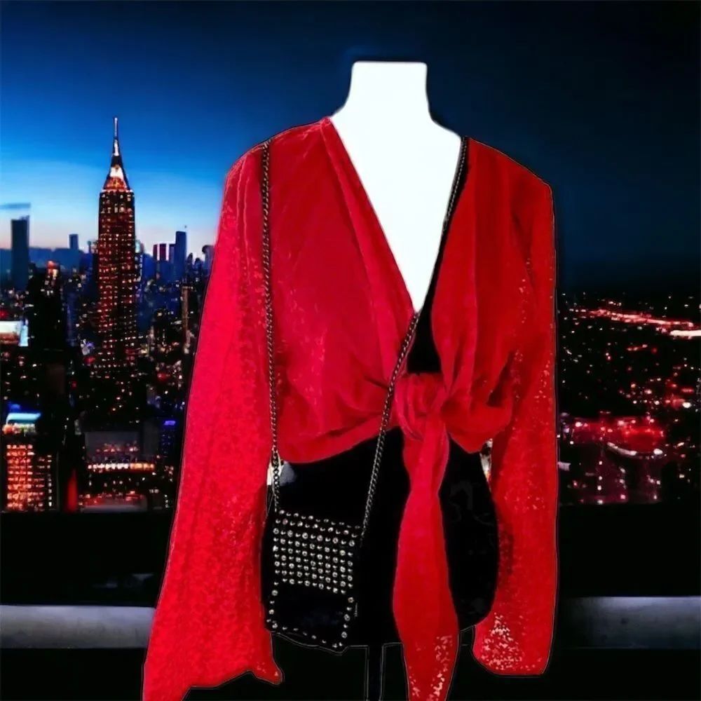 Little Leather Purse l Crossbody l Silver-Studded l Genuine leather l Top opt.
